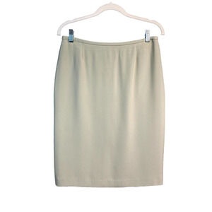 Giorgio Armani Le Collezioni Beige‎ Knee Length Pencil Skirt Womens Size 6